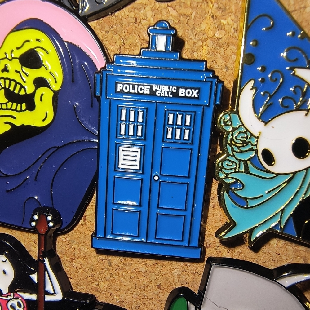Doctor Who TARDIS Blue Enamel Pin